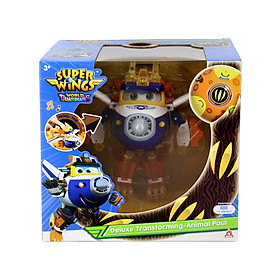 Đồ Chơi SUPER WINGS Robot Biến Hình Siêu Vệ Binh Cảnh Sát Paul Có Đèn Và