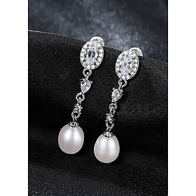 Bông Tai Ngọc Trai Cao Cấp B2353 Cỡ Hạt 7x9 Ly Bảo Ngọc Jewelry