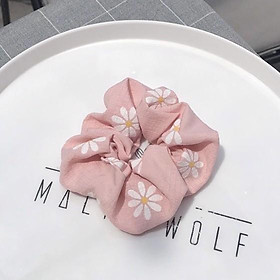 Dây buộc tóc scrunchies peony mẫu mới
