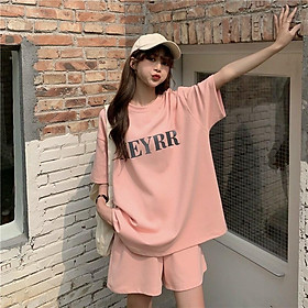 Đồ Bộ Nữ mặc nhà Cotton MEYR Form rộng thời trang cho mùa hè,Bộ đồ mặc nhà Phong cách Hàn siêu đẹp