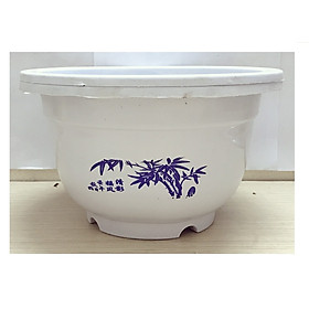 2 Chậu Nhựa Trồng Hoa, Cây Cảnh Hình Tròn A250x170 CN