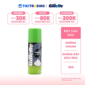Bọt Cạo Râu Hương Chanh Gillette (50g)