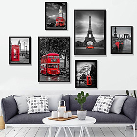 SET 6 TRANH TREO TƯỜNG KIM SA HIỆN ĐẠI KÌ QUAN THẾ GIỚI BINBIN THD95/TẶNG KÈM ĐINH 3 CHÂN