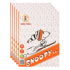 Ảnh bìa Lốc 5 Tập Vibook Snoopy T125O/R In Oly 200 Trang