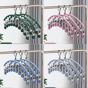 Mua MÓC PHƠI ĐỒ CẦU VỒNG  MÓC TREO QUẦN ÁO 10 KẸP TIẾT KIỆM DIỆN TÍCH
