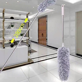 Mua  QUÀ TẶNG KHÔNG BÁN  Chổi Quét Trần Nhà Chổi Lông Gà Có Điều Chỉnh Độ Dài Tới 2 8m Cây Phất Trần Quét Mạng Nhện  Lau Bụi Bẩn - MUA THANG GHẾ TẶNG CHỔI