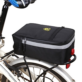 Túi đựng đồ yên sau xe đạp Pannier bằng vải oxford, chống rách sức chứa lớn có Dải phản quang và đèn cảnh báo