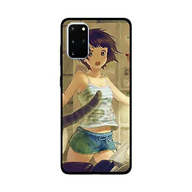 Ốp Lưng Dành Cho Samsung Galaxy S20 Plus mẫu Cô Gái Anime Tóc Hồng - Hàng Chính Hãng