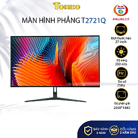 Màn Hình Máy Tính TOMKO 27 inch 2K T2721Q Tấm nền IPS Tần số quét 75HZ