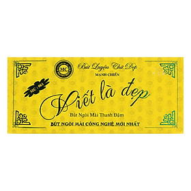 Bút Luyện Chữ Đẹp Mạnh Chiến - Hộp Màu Vàng (18 x 7.5 cm)