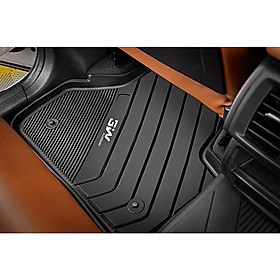 Thảm lót sàn xe ô tô dành cho BMW X5 2013 - 2018 Nhãn hiệu Macsim 3W chất liệu nhựa TPE đúc khuôn cao cấp - màu đen