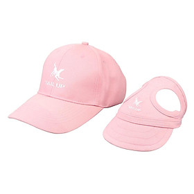 2 Pcs Baseball Hat Outdoor Sun Topee Cap with Ear Holes For Dogs Pet Cats