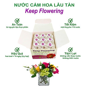 Nước cắm hoa lâu tàn Keep Flowering - An toàn tuyệt đối - 1 Ống pha 1L
