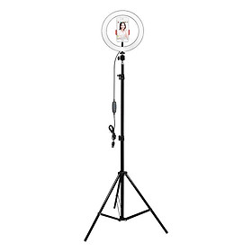 Mua Đèn livestream/Đèn Led Trợ Sáng Essesa Chiếu Sáng Studio  Makeup  Quay Phim   Chụp Ảnh  Livetream  Selfie Kèm Kẹp Điện Thoại Tùy Chỉnh - Hàng Chính Hãng