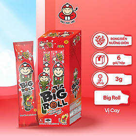 [HỘP 6 GÓI] Snack Rong Biển TaoKaeNoi Big Roll 3G Thái Lan Chính Hãng Ăn Vặt Healthy