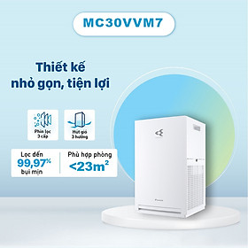 Máy lọc không khí Daikin MC30YVM7 hàng chính hãng/ diện tích áp dụng 23m2/lọc đến 99,97% bụi mịn