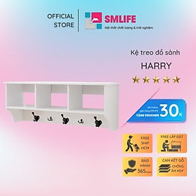 Kệ gỗ sảnh ra vào SMLIFE Harry Gỗ MDF dày 17mm chống ẩm D120xR30xC40cm