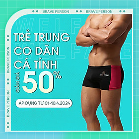 Quần Lót Nam Boxer  B1005 - Quần Sịp Đùi Nam Brave, Thấm Hút Mồ Hôi, Khô Thoáng Tuyệt Đối - Màu Sắc Cá Tính Đa Dạng