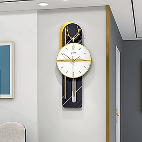Mua Đồng hồ treo tường trang trí nghệ thuật EA02 kim trôi không gây tiếng động decor cho phòng khách
