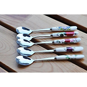 Mua Thìa Cafe cán sứ