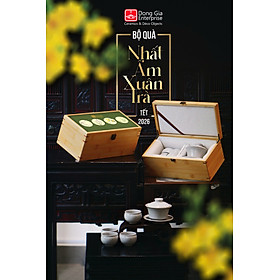 Bộ QT hộp tre khải trà + 04 chén - Men 15 bóng sành