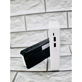 Mua Pin Sạc Dự Phòng LINRUI LR005 Dung Lượng 10000mAh Tích Hợp Cáp Sạc  Đèn LED  2 Màu Trắng  Đen - Hàng Chính Hãng