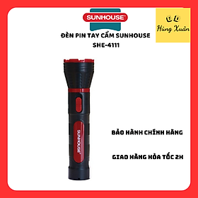 Mua Đèn Pin Tay Cầm Cỡ Lớn Sunhouse SHE-4111 - Đen Đỏ (1W)