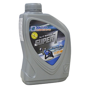 Nhớt Xe Số BCP Super 1 SAE 15W40, API SL, JASO MA (0.8L)