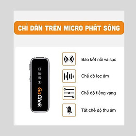 Mua Micro thu âm không dây GoChek A01 Pro / A01 Ultra - Thiết bị ghi âm cổng cắm Type C công nghệ 2.4G hỗ trợ hệ điều hành Androidd - Hàng nhập khẩu