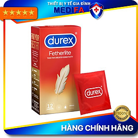 Bao cao su Durex Fetherlite Hộp 12 Bao