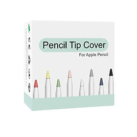 8Pcs Silicone Replacement Tip Case Nib Protective Cover Skin Compatable With Apple Pencil 1St 2Nd Touchscreen Stylus Pen