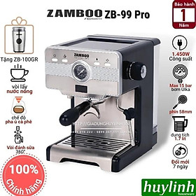 Mua Máy pha cà phê gia đình Zamboo ZB-99PRO - Tặng máy xay cafe ZB-100GR - Hàng chính hãng