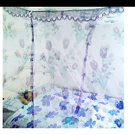 Mua Mùng ngủ in bông có cửa(1m8x2m2) cao 2m2