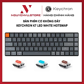 Mua Bàn phím cơ không dây Keychron K7 Hotswap Led White - Hàng Chính Hãng