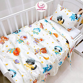 Bộ gối chăn tencel Katina House, cho bé đi học 1-15 tuổi, mềm mại thoáng mát