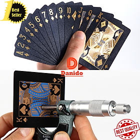 Bộ bài tây nền đen cao cấp - Bài tây nhựa PVC chống nước, đàn hồi tốt - Bộ bài Poker cao cấp nền đen chính hãng D Danido