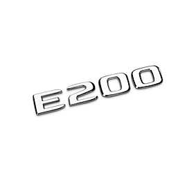 Decal tem chữ E300 và E200 dán đuôi xe ô tô Mercedes