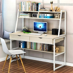 Mua Bàn làm việc  bàn học kết hợp với giá sách hiện đại  trẻ trung  mặt bàn kích thước lớn thoải mái để đồ