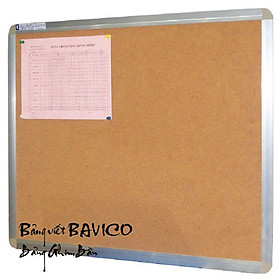 Bảng ghim bần BAVICO bảng giá rẻ tiện lợi 80x120cm