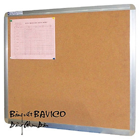 Hình ảnh Bảng ghim bần BAVICO bảng giá rẻ tiện lợi 60x100cm