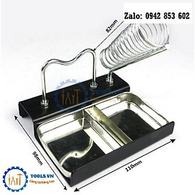 Mua Đế Gác Mỏ Hàn Loại 2 Khay _ Kèm Nhựa Thông  Bọt Biển