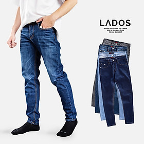 Quần Jean nam basic cao cấp LADOS - 4035 form slimfit, vải đẹp - 002 - 30