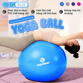 [KHÔNG KÈM BƠM] Bóng Tập Yoga 45cm-Bóng Tập Thể Hình- Hàng Cao Cấp Chính Hãng  (hàng nhập khẩu) - Xanh