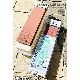 Mua Đá Mài Nhật Bản Naniwa kèm Đế Nhựa ABS  Mặt Trung - Mài Bén  Cỡ Lớn NAD: #1000 | Kích Thước 175x55x16mm | Độ Sắc Bén Cao