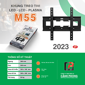 Mua Khung mâm chính hãng Cảnh Phong giá treo tivi led cố định cho mọi hãng tivi từ 19-55 inch kèm ốc vít M55 - Hàng Chính Hãng