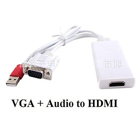 Cáp chuyển đổi vga to hdmi