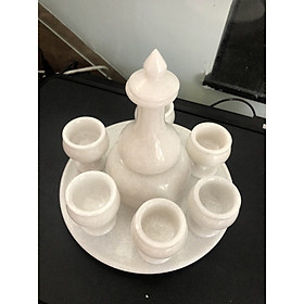 Mua Bộ ấm trà đá trắng non nước