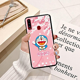 Ốp lưng điện thoại Samsung Galaxy A20S viền silicon dẻo TPU hình Doremon Làm Duyên - Hàng chính hãng