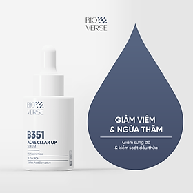Tinh chất Bioverse hỗ trợ giảm mụn B351 Acne Clear up Serum 30ml