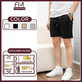 Quần short kaki nam lưng thun, kaki mềm mịn, big size cho người 95kg - FORMEN SHOP - FMPS227